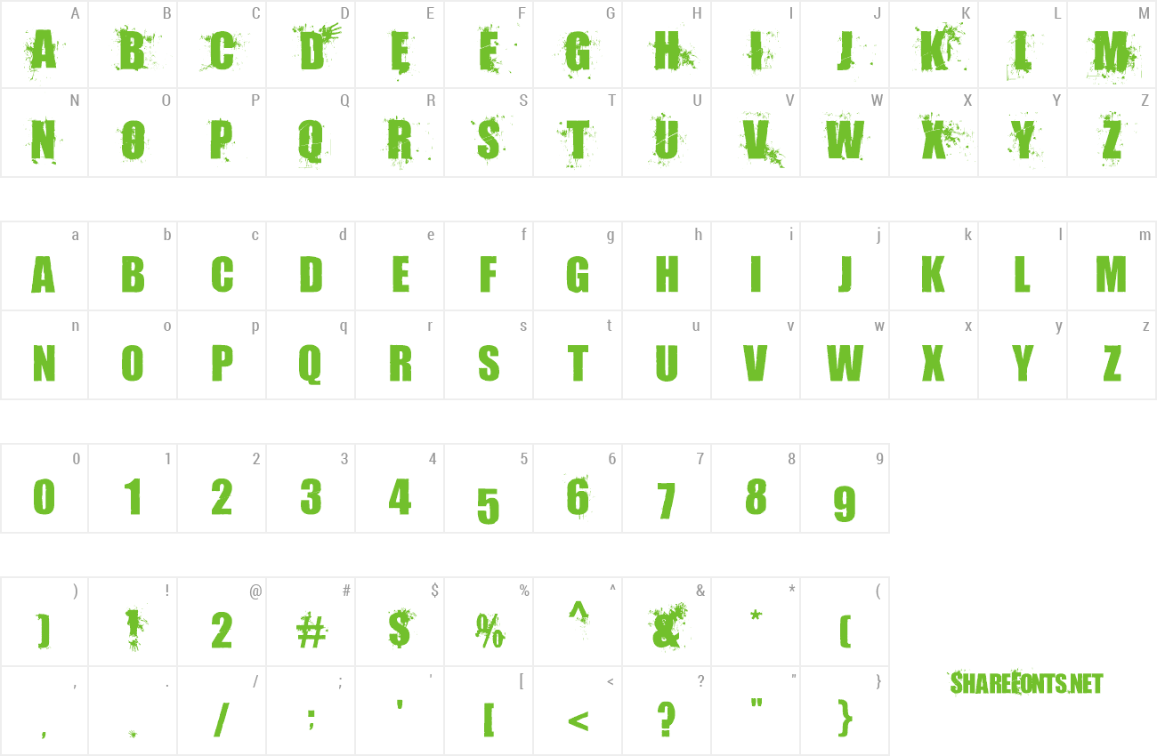 Font Living Hell preview